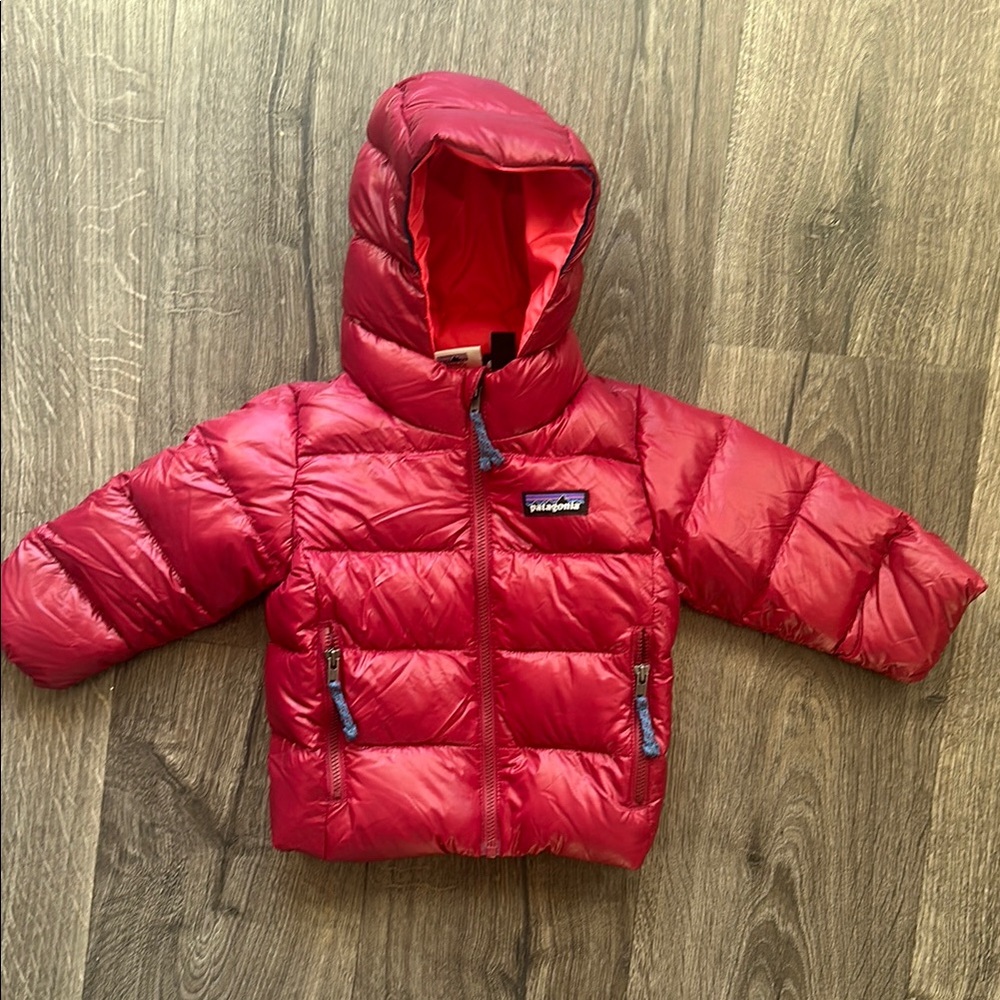 Patagonia baby hi loft down sweater Red Puffer Jacket